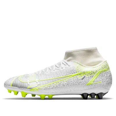 Nike 14 Mercurial Superfly 8 Ag Artificial Grass 'white Green'