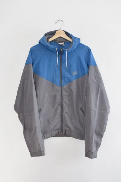 Pre-owned Nike 1980s  Vintage Windbreaker Jacket In Gray