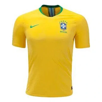 Nike 2018-2019 Brazil Home  Vapor Match Men's Football Shirt Yellow