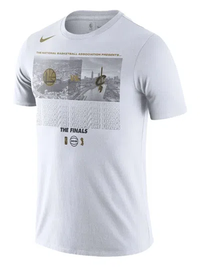 Nike 2018 Nba Finals Bound Dueling Team Matchup T-shirt In White