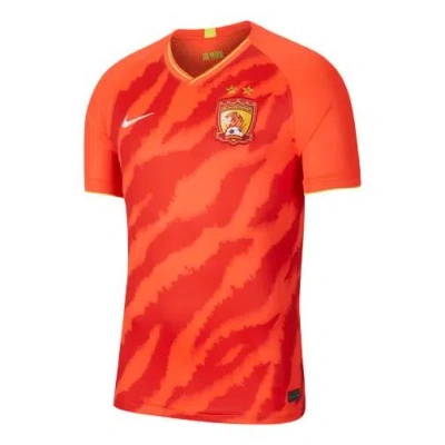 Nike 2020 Guangzhou Evergrande Taobao Men's Shirt Red In Orange
