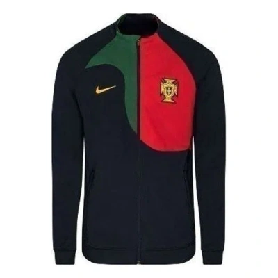Nike 2022-2023 Academy Knit Football Jacket 'portugal' In Black