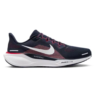 Pre-owned Nike 2024 Houston Texans  Nfl Air Zoom Pegasus 41 Road Running Shoe Sneaker In White