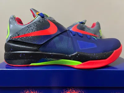 Pre-owned Nike 2024  Kd 4 'nerf' Concord Bright Crimson Fq8180-400 In Multicolor