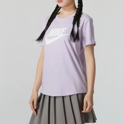 Nike 2024款女装日常圆领短袖舒适休闲健身运动t恤 In Purple