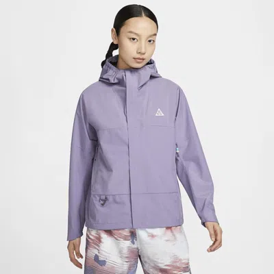Nike (wmns)  Acg Cascade Rains Storm-fit Windproof Water Repellent Lightweight Packable Jacket 'purpl