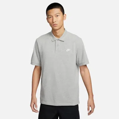 Nike Club Polo Shirts Asia Sizing 'grey' In Gray