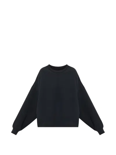 Nike 24.7 Impossibly Soft Oversized Long-sleeve Sweatshirt In Black