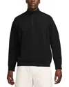 Nike 24.7 Impossiblysoft Dri-fit Half Zip Sweatshirt In Black