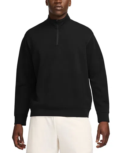 Nike 24.7 Impossiblysoft Dri-fit Half Zip Sweatshirt In Black