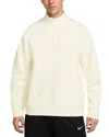 Nike 24.7 Impossiblysoft Dri-fit Half Zip Sweatshirt In Sail