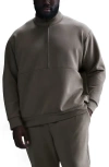 Nike 24.7 Impossiblysoft Dri-fit Half Zip Top In Gray