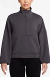 Nike 24.7 Impossiblysoft Dri-fit Oversize Half Zip Top In Gray