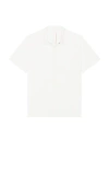 Nike 24.7 Men's Dri-fit Short-sleeve Button-down Top In White