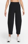 Nike 24.7 Perfectstretch Dri-fit High Waist Loose Barrel-leg Pants In Black