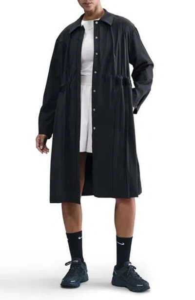 Nike 24.7 Perfectstretch Dri-fit Trench Coat In Black