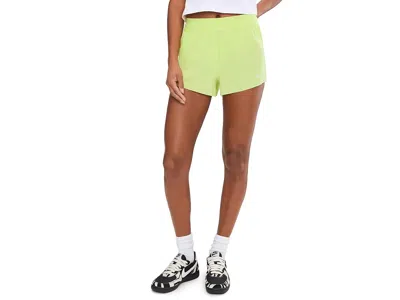 Nike 2.5 Swift Dri-fit Mid-rise Brief-lined Running Shorts In Yellow