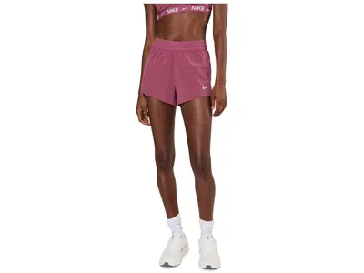 Nike 2.5 Swift Dri-fit Mid-rise Brief-lined Running Shorts Women's Shorts Pink Smoke/reflective Silver: L