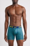 Nike 3-pack Dri-fit Essential Micro Boxer Briefs In Blue