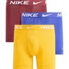 Nike 3-pack Dri-fit Essential Micro Boxer Briefs In Multi