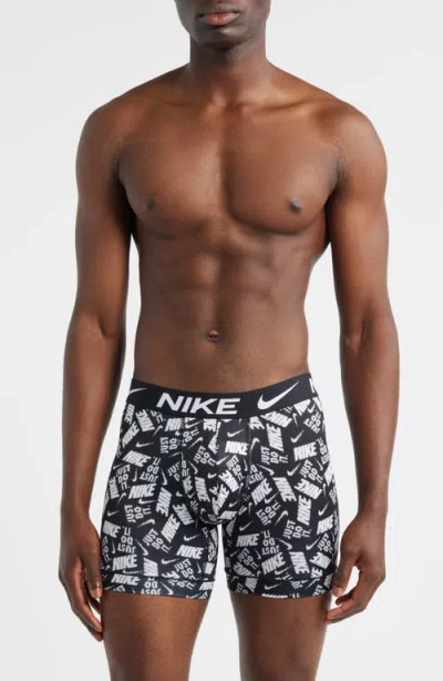 Nike 3-pack Dri-fit Essential Micro Boxer Briefs In Silver