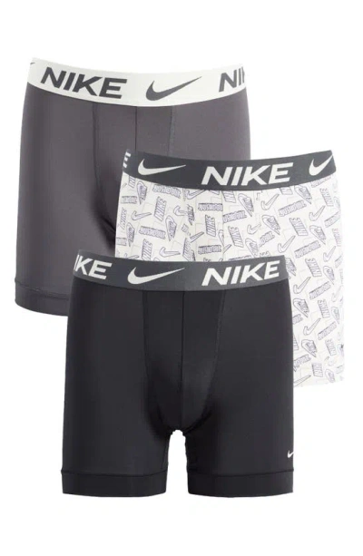 Nike 3-pack Dri-fit Essential Micro Boxer Briefs In Techgen / Coconut / Anthracite