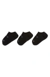 Nike 3-pack Everyday Plus No-show Socks In Black