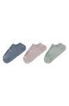 Nike 3-pack Everyday Plus No-show Socks In Blue/ Green Multi