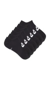 Nike 3 Pack No-show Socks In Black & White