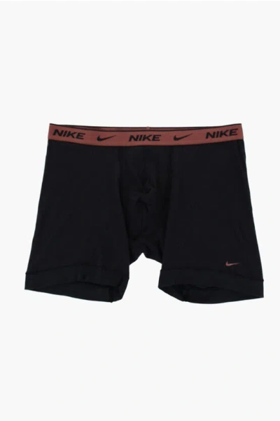 Nike 3 Pairs Of Boxer Set With Logoed Band In Black