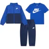 Nike Babies'  3-piece Essential Set In Blue