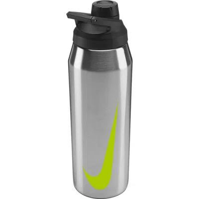 Nike 32-ounce Recharge Stainless Steel Chug Bottle In Brushed Ss/volt
