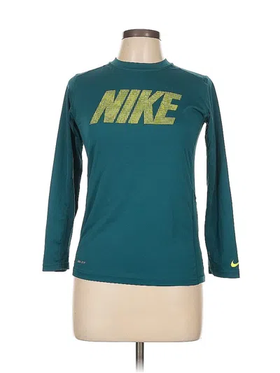 Pre-owned Nike 3/4 Sleeve T-shirt In Blue