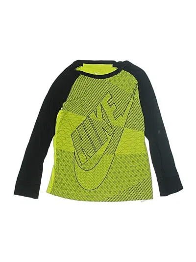 Pre-owned Nike Kids' 3/4 Sleeve T-shirt In Green