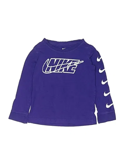 Pre-owned Nike Kids' 3/4 Sleeve T-shirt In Purple