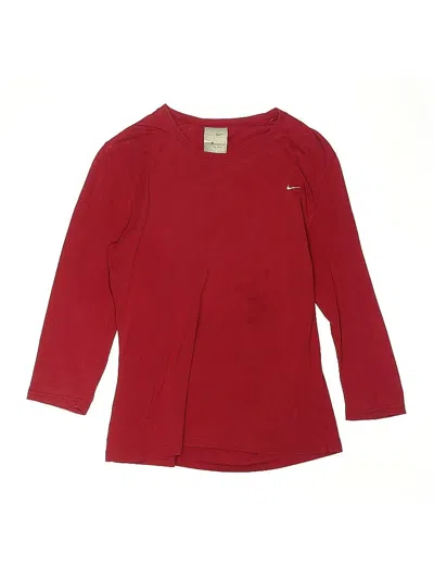 Pre-owned Nike Kids' 3/4 Sleeve T-shirt In Red