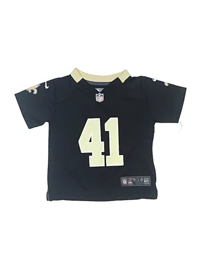 Pre-owned Nike Kids' 3/4 Sleeve Top Black Tops