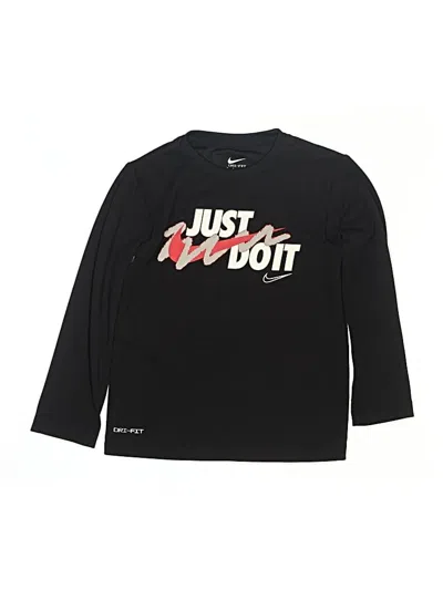Pre-owned Nike Kids' 3/4 Sleeve T-shirt In Black