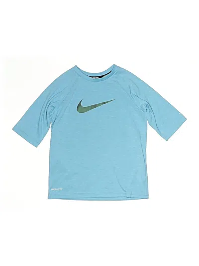 Pre-owned Nike Kids' 3/4 Sleeve T-shirt In Blue