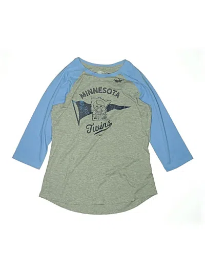 Pre-owned Nike Kids' 3/4 Sleeve T-shirt In Blue