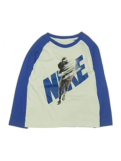 Pre-owned Nike Kids' 3/4 Sleeve T-shirt In Blue
