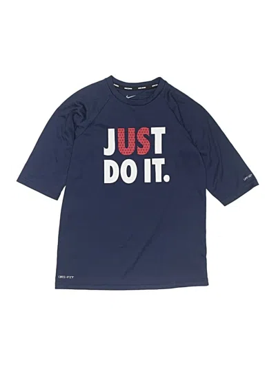 Pre-owned Nike Kids' 3/4 Sleeve T-shirt In Blue