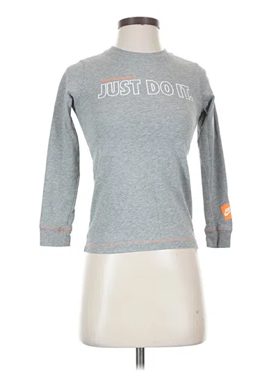 Pre-owned Nike 3/4 Sleeve T-shirt In Gray