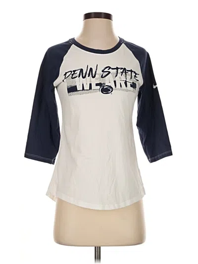 Pre-owned Nike 3/4 Sleeve T-shirt In Ivory