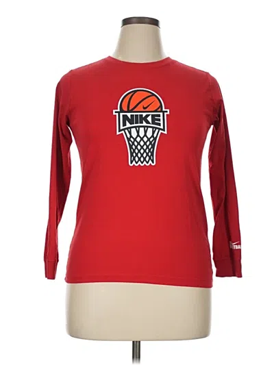 Pre-owned Nike 3/4 Sleeve T-shirt In Red