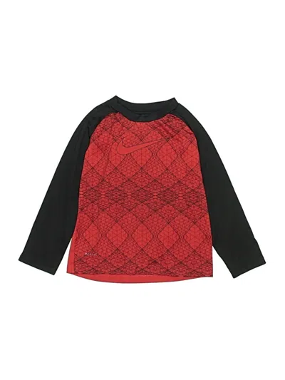 Pre-owned Nike Kids' 3/4 Sleeve T-shirt In Red