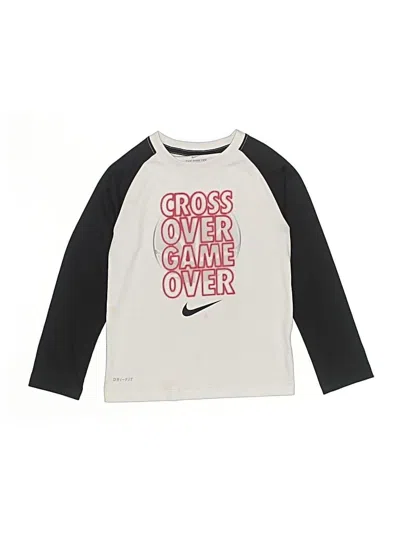 Pre-owned Nike Kids' 3/4 Sleeve T-shirt In Silver