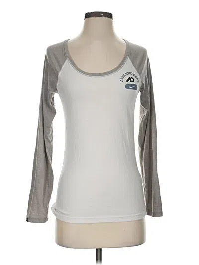 Pre-owned Nike 3/4 Sleeve T-shirt In Silver