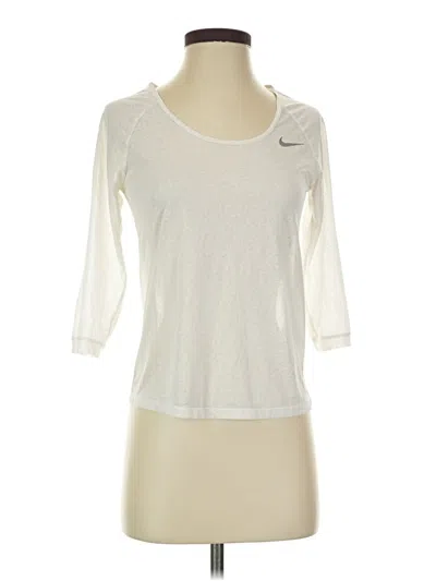 Pre-owned Nike 3/4 Sleeve T-shirt In White