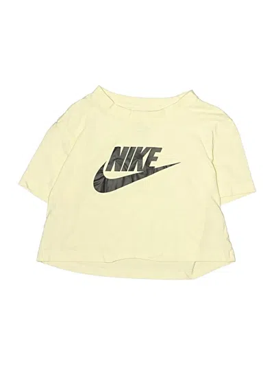 Pre-owned Nike Kids' 3/4 Sleeve T-shirt In Yellow